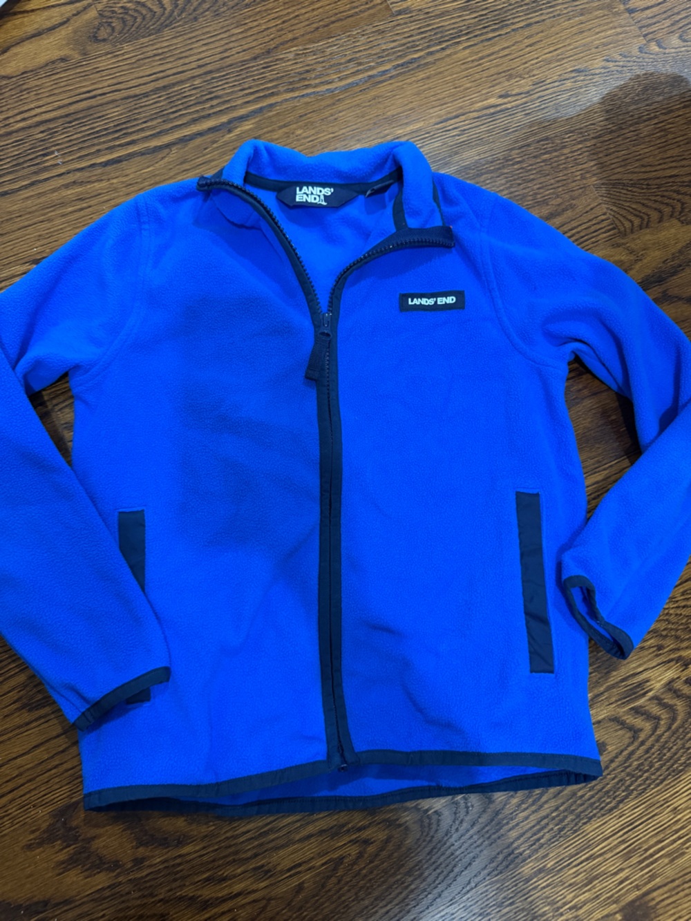 Lands End Boys Fleece- Royal blue, size 8